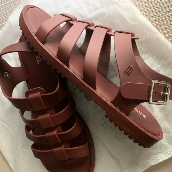 NWT $109 Melissa Flox Sandals - Size 9 - Picture 1 of 6